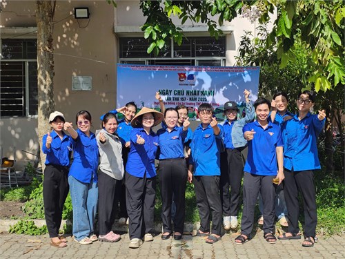 Chi Đoàn Trường THCS Rạng Đông Hưởng Ứng Ngày  Chủ Nhật Xanh  Tháng 5 - 2025