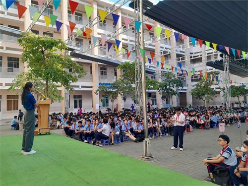 Trường THCS Rạng Đông Tổ Chức Ngày Hội  Em Rèn Kỹ Năng  Cho Các Em Học Sinh Toàn Trường.