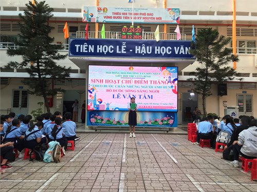 Sinh hoạt chủ điểm tháng 12  Theo bước chân những người anh hùng  - Bó đuốc sống sáng ngời Lê Văn Tám