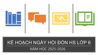 Kế hoạch tổ chức Ngày hội đón học sinh lớp 6 năm học 2025-2026