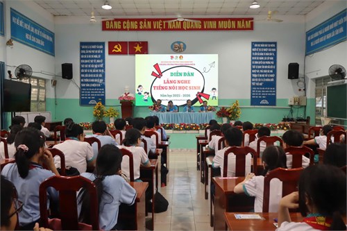 Một số hình ảnh về Diễn đàn  Lắng nghe tiếng nói học sinh  năm học 2025 - 2026 của Trường THCS Tăng Nhơn Phú B