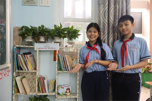 Học sinh Trường THCS Tăng Nhơn Phú B và phong trào  Phát triển văn hóa đọc 