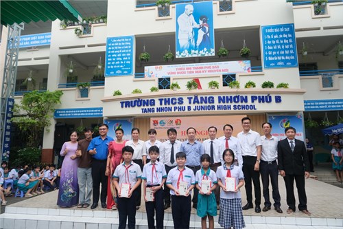 Một số hình ảnh về Phiên tòa giả định nhằm tuyên truyền  Phòng, chống ma túy và tác hại của thuốc lá điện tử  tại Trường THCS Tăng Nhơn Phú B