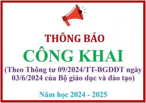 Báo cáo tổng hợp kết quả thực hiện quy chế công khai và kết quả kiểm tra công tác thực hiện công khai theo Thông tư 09/2024/TT-BGDĐT của các cơ sở giáo dục năm học 2024 - 2025
