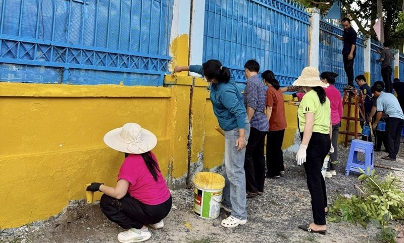 Tiếp tục triển khai công trình “trường đẹp cho em” tại cơ sở 1