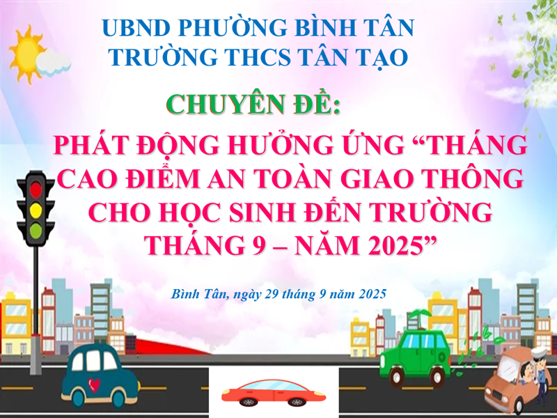 Phát động hưởng ứng “Tháng cao điểm an toàn giao thông cho học sinh đến trường tháng 9 – năm 2025”