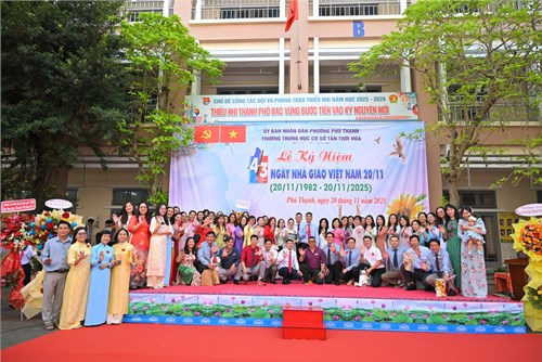 Trường THCS Tân Thới Hòa tổ chức  LỄ KỶ NIỆM 43 NĂM NGÀY NHÀ GIÁO VIỆT NAM  (20/11/1982 - 20/11/2025)