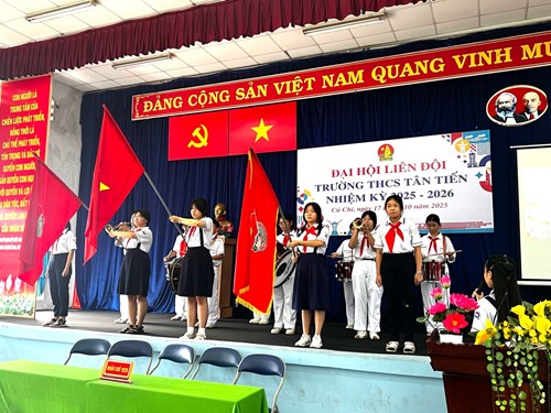 Đại hội liên đội trường thcs tân tiến nhiệm kỳ 2025 - 2026