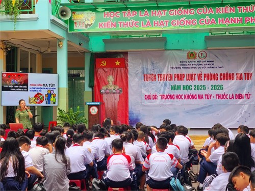 Tuyên truyền Phòng chống ma túy - Thuốc lá điện tử năm học 2025 - 2026