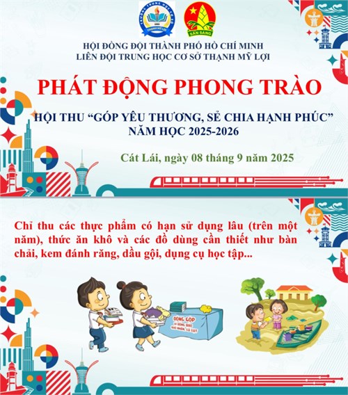 Hội thu  góp yêu thương, sẻ chia hạnh phúc 