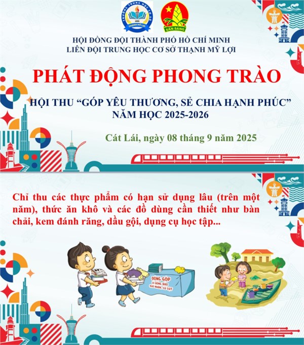 Hội thu  góp yêu thương, sẻ chia hạnh phúc 