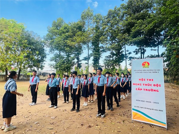 Hội thi Nghi thức đội cấp trường năm học 2024-2025