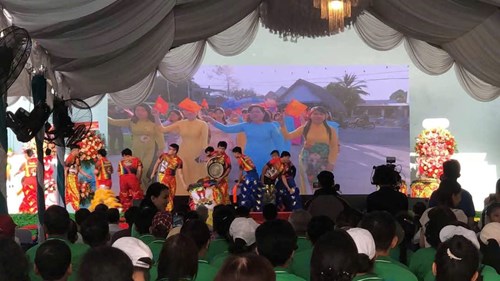 Đội nghi lễ cùng với Lễ kỷ niệm 40 năm ngày thành lập Thị trấn Củ Chi