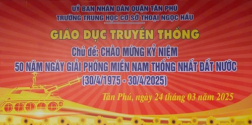 Giáo dục truyền thống - Chủ đề: chào mừng kỷ niệm 50 năm ngày giải phóng miền nam thống nhất đất nước