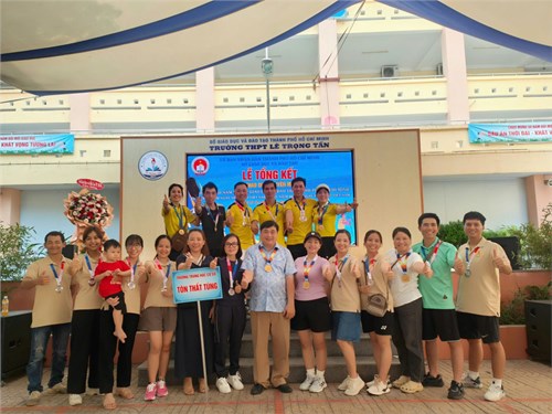 Tập thể CB-GV-NV Trường THCS Tôn Thất Tùng tham gia Hội thao cụm chuyên môn 3 chào mừng  50 Năm Ngành Giáo Dục & Đào Tạo Thành Phố Hồ Chí Minh 