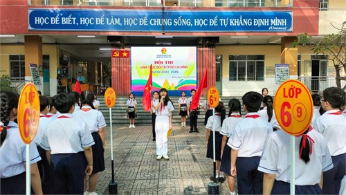Liên Đội Trường THCS Tôn Thất Tùng tổ chức Hội thi Nghi thức đội thiếu niên tiền phong Hồ Chí Minh, năm học 2024 - 2025