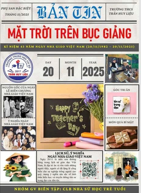 Câu lạc bộ  Nhà sử học trẻ tuổi  - Phụ san đặc biệt: Bản tin  Mặt trời trên bục giảng 