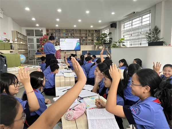 Hoạt động tiết học tại thư viện