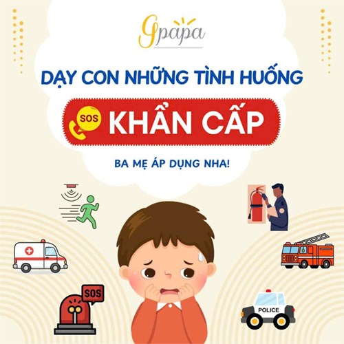 Dạy con những tình huống khẩn cấp
