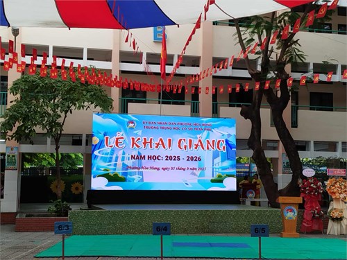 Hình ảnh Lễ khai giảng Trường THCS Trần Phú Năm học: 2025-2026