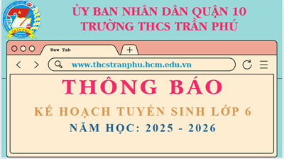 Thông báo Kế hoạch tuyển sinh lớp 6 năm học 2025-2026