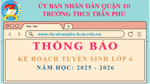 Thông báo Kế hoạch tuyển sinh lớp 6 năm học 2025-2026