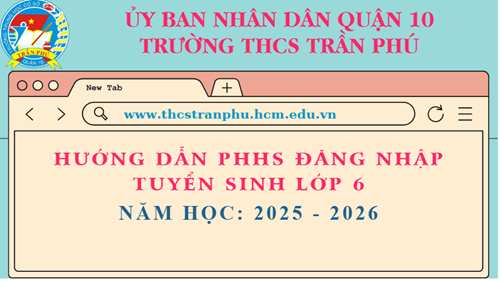 Hướng dẫn PHHS đăng nhập tuyển sinh Lớp 6 năm học 2025-2026