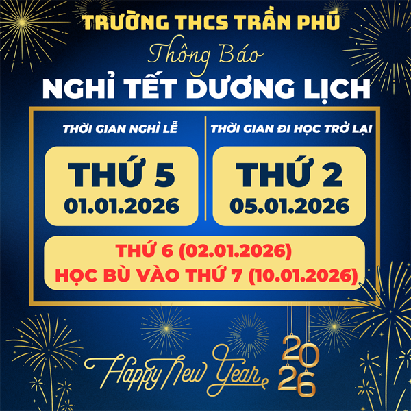Thông báo nghỉ tết dương lịch 2026