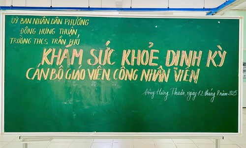 Khám sức khỏe đầu năm học 2025 – 2026 cho cán bộ, giáo viên và nhân viên