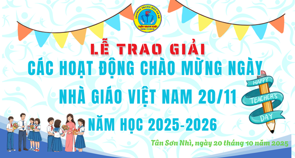 Lễ trao thưởng các hoạt động chào mừng ngày Nhà giáo Việt Nam 20/11