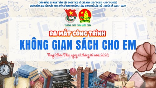 📚🌈 ra mắt công trình  không gian sách cho em  – 
chào mừng 95 năm ngày thành lập đoàn tncs hồ chí minh ✨🇻🇳 🌈📚