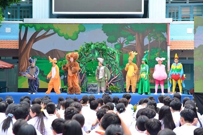 🌟🎭 Sân khấu Thiếu nhi - Rộn ràng tại Trường THCS Trần Văn Ơn 🎭🌟