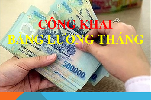 Công khai Thang bảng lương Tháng 10/2025