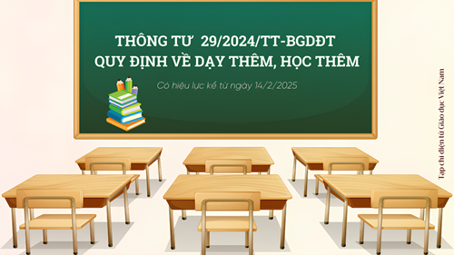 Thông tư quy định về việc  dạy thêm, học thêm 