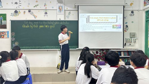 Một số hình ảnh tiết nghiên cứu bài học_Bài dạy minh hoạ: Quản lí thời gian_Giáo viên thực hiện: Trần Nguyễn Thanh Vân