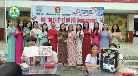 Hội thi thiết kế kỉ yếu photobook do Liên đội và tổ ngữ văn phối hợp thực hiện