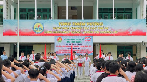 Hình ảnh sinh hoạt dưới cờ tuần 26