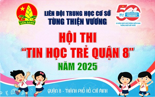 Hình ảnh học sinh Trường THCS Tùng Thiện Vương tham gia hội thi Tin học trẻ cấp Quận