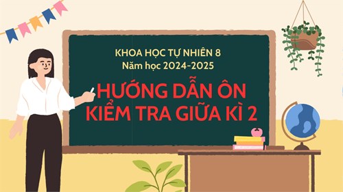 Khoa học tự nhiên 8_Hướng dẫn ôn kiểm tra giữa kì 2_Năm học 2024-2025