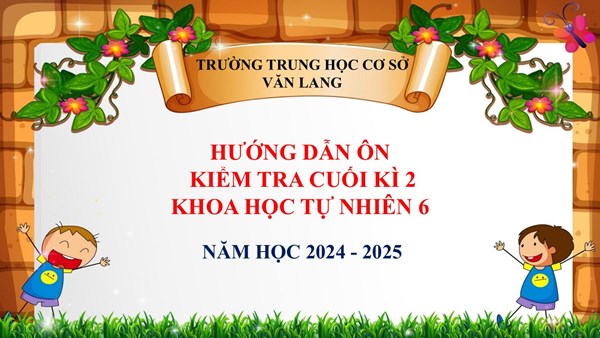 Khoa học tự nhiên 6_Hướng dẫn ôn kiểm tra cuối kì 2 năm học 2024 - 2025