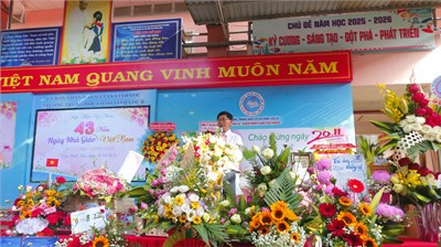 Lễ họp mặt kỷ niệm 43 năm ngày nhà giáo Việt Nam Trường THCS Vĩnh Lộc B 20/11/1982 - 20/11/2025
