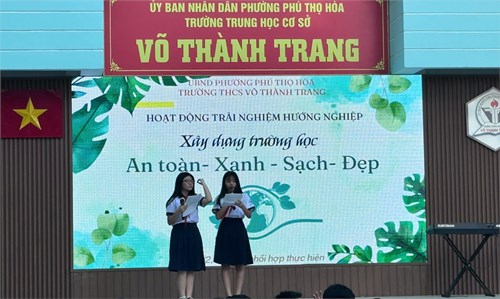 Tổ chức tiết Hoạt động trải nghiệm - hướng nghiệp “Xây dựng trường học xanh - sạch - đẹp”