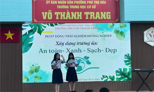 Tổ chức tiết Hoạt động trải nghiệm - hướng nghiệp “Xây dựng trường học xanh - sạch - đẹp”