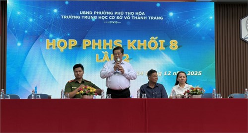 Họp cha mẹ học sinh khối 8 lần 2