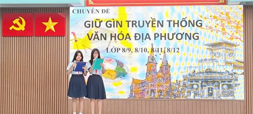Chuyên đề Hoạt động trải nghiệm khối 8 “Giữ gìn truyền thống văn hóa địa phương”