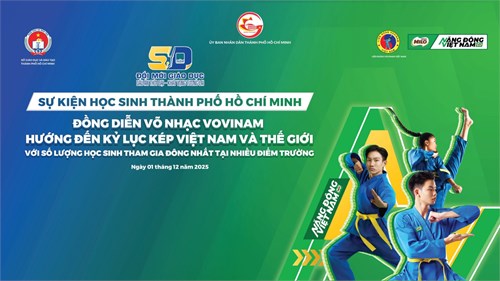 Đồng diễn võ nhạc Vovinam 2025 | Trường THCS Võ Văn Tần - Thành phố Hồ Chí Minh