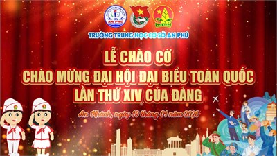 Lễ chào cờ chào mừng đại hội đại biểu toàn quốc lần thứ xiv của đảng