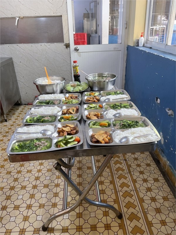 Phần cơm bán trú trường thcs an phú  ngày 29/01/2026