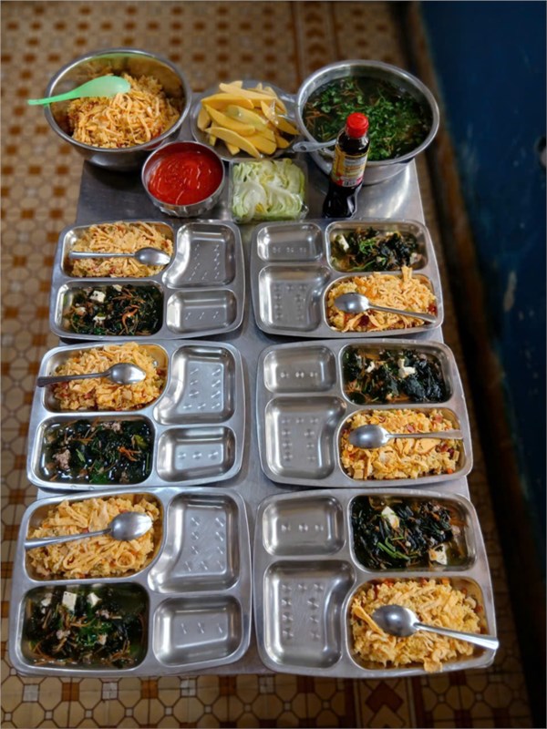 Phần cơm bán trú trường thcs an phú ngày 30/01/2026