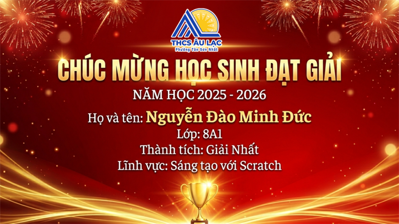 Chúc mừng Học sinh đạt kết quả trong hội thi  Khéo tay kỹ thuật  lần thứ XIII cấp Thành phố | NH 2025-2026